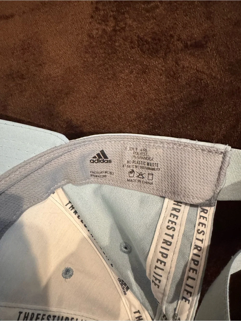adidas Pastel Blue Curved-Brim Cap